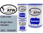 Preview: Chevrolet, Bright Blue Metallic, 26C / WA9381: 500ml Lackdose + 500ml Klarlack + 250ml Härter - Set, von ATW Autoteile West.